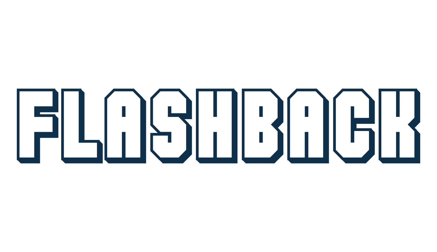 Flashback (flashback), fancy various decorative font preview