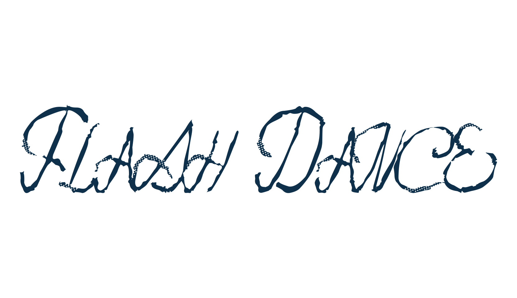 Flash Dance, script trash fancy decorative calligraphy font preview