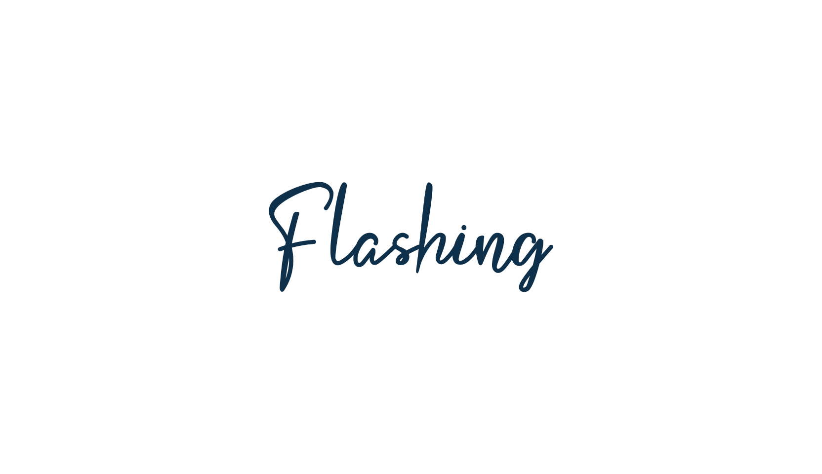 Flashing, handwriting font preview