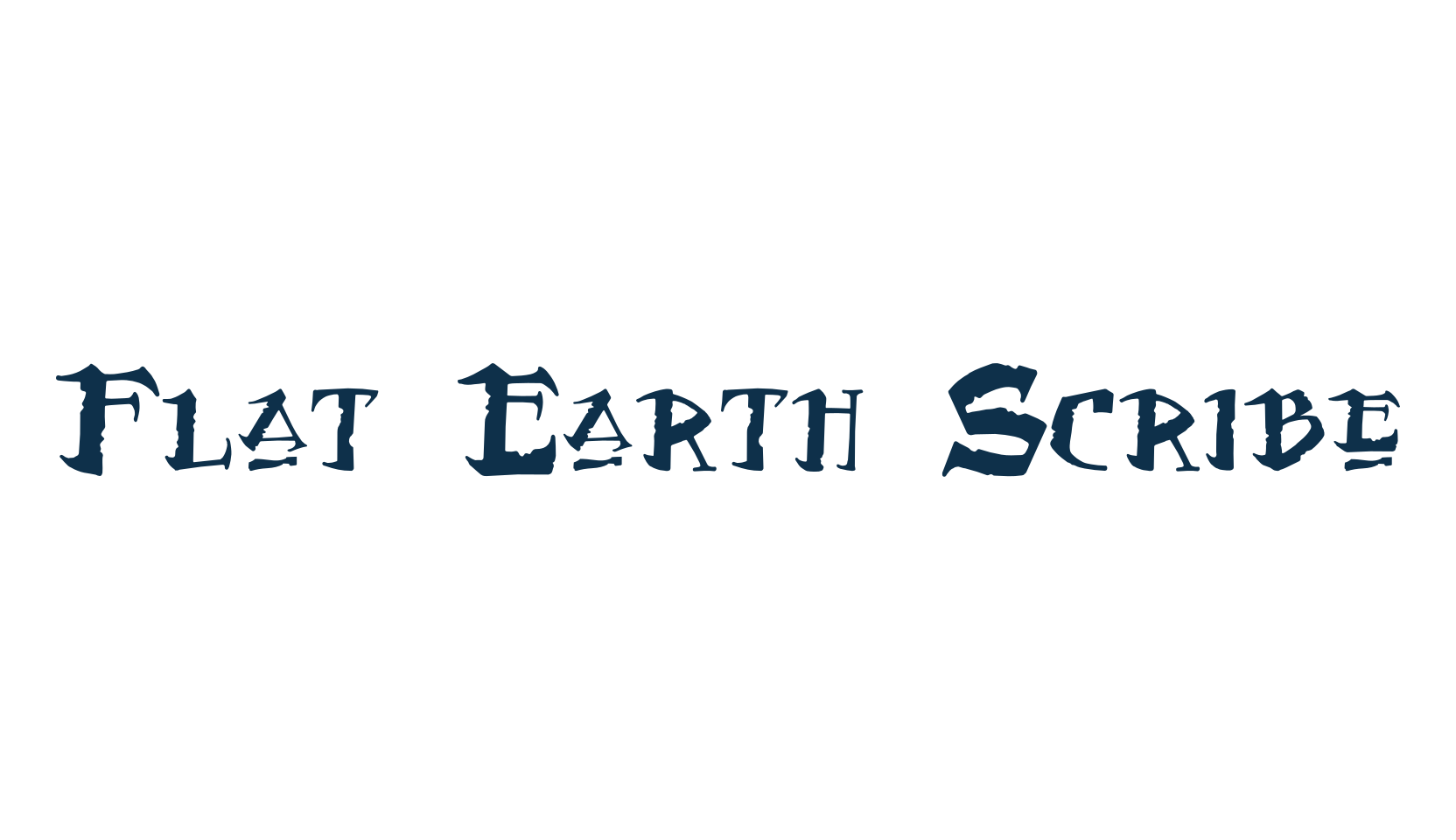 Flat Earth Scribe, various font preview