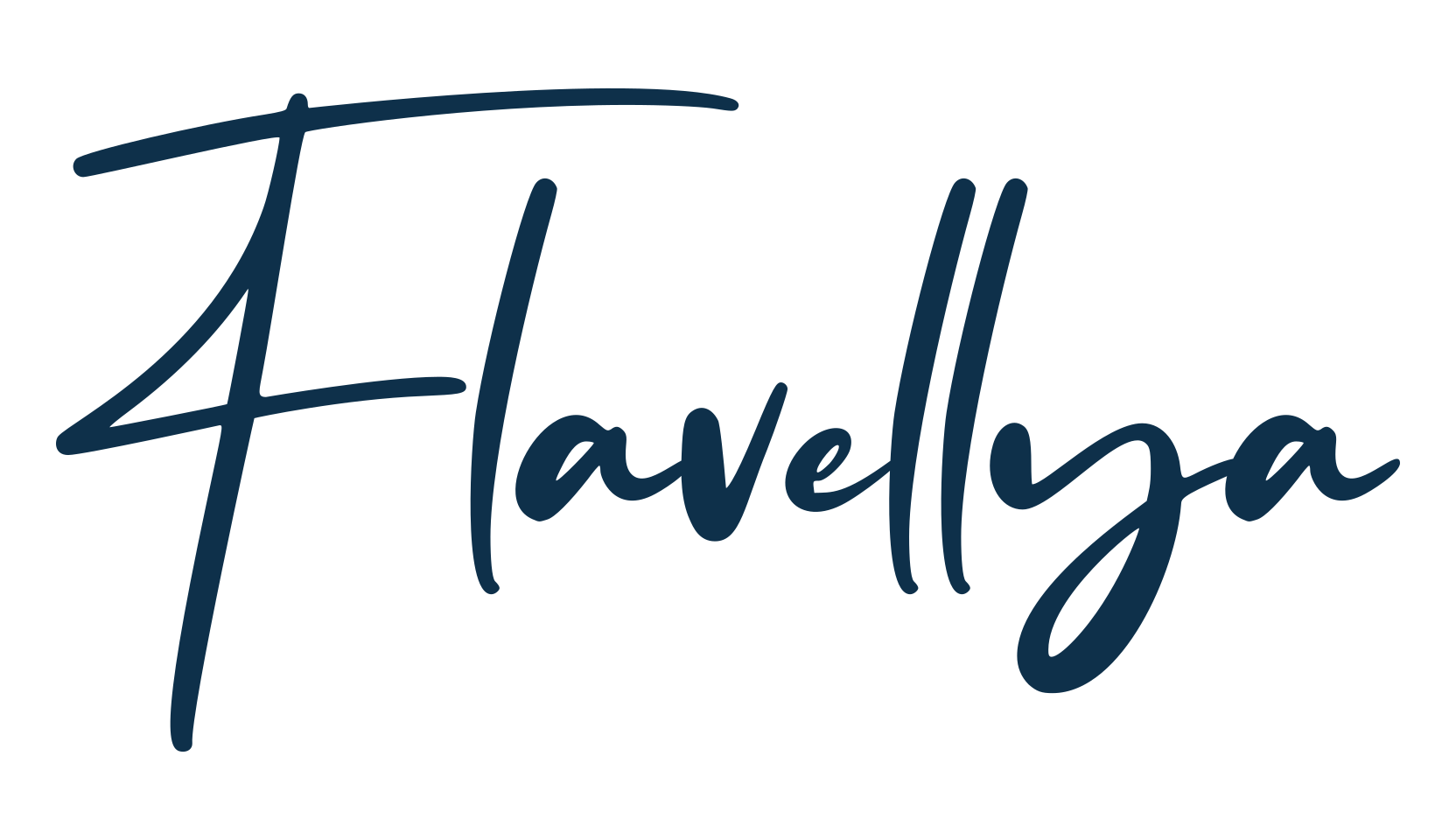 Flavellya, script handwritten fancy decorative calligraphy font preview
