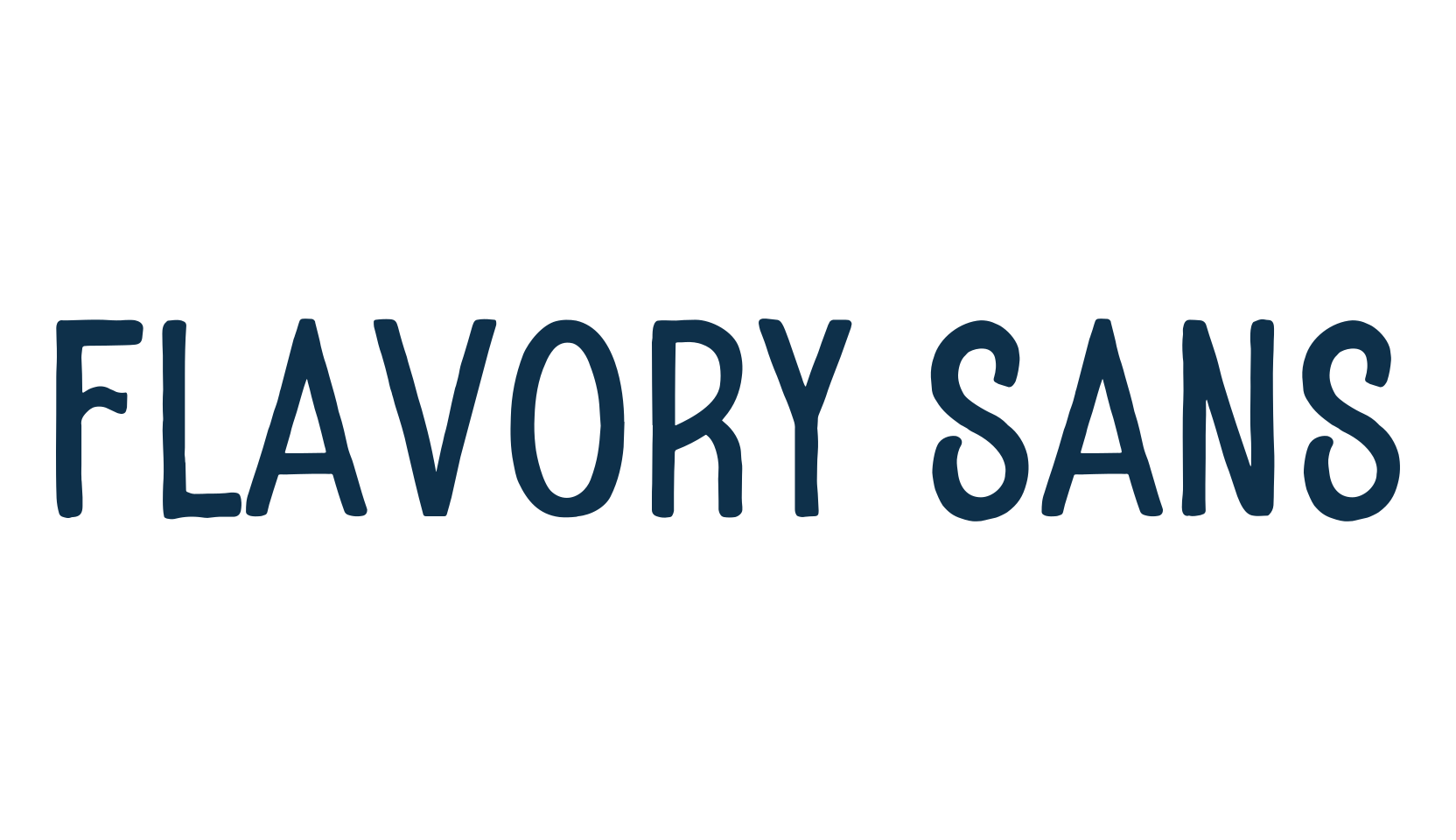 Flavory Sans, various font preview