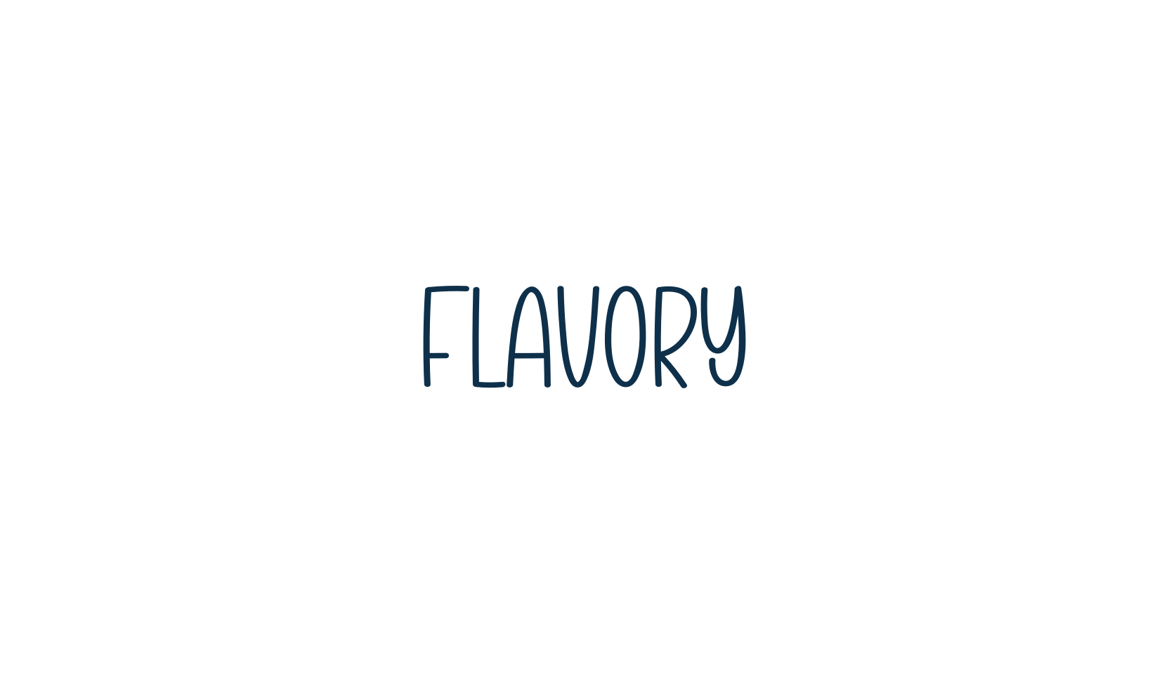 Flavory, script handwritten fancy decorative calligraphy font preview