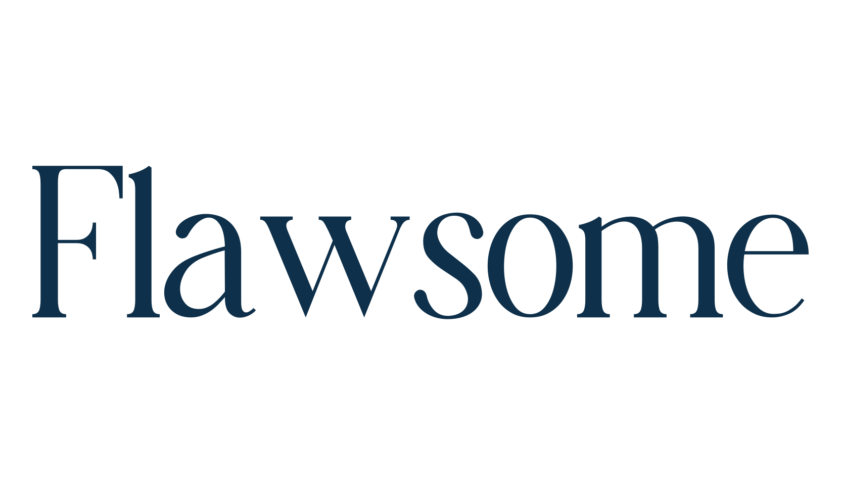 Flawsome, basic serif font preview