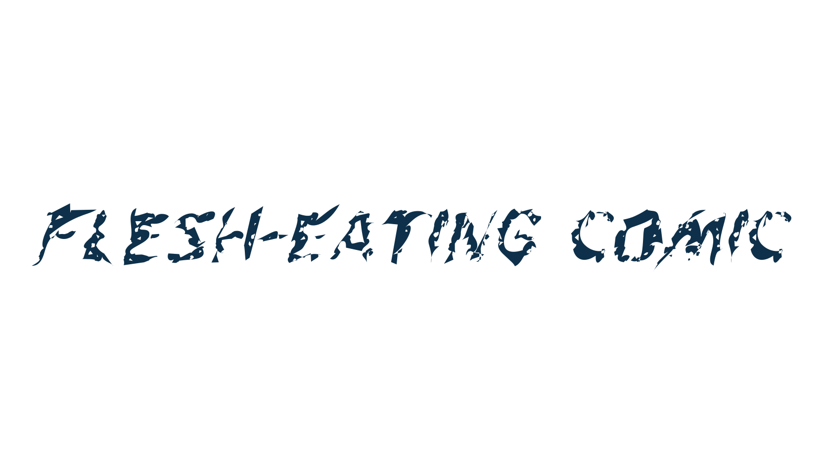 Flesh-Eating Comic, holiday halloween fancy decorative horror font preview