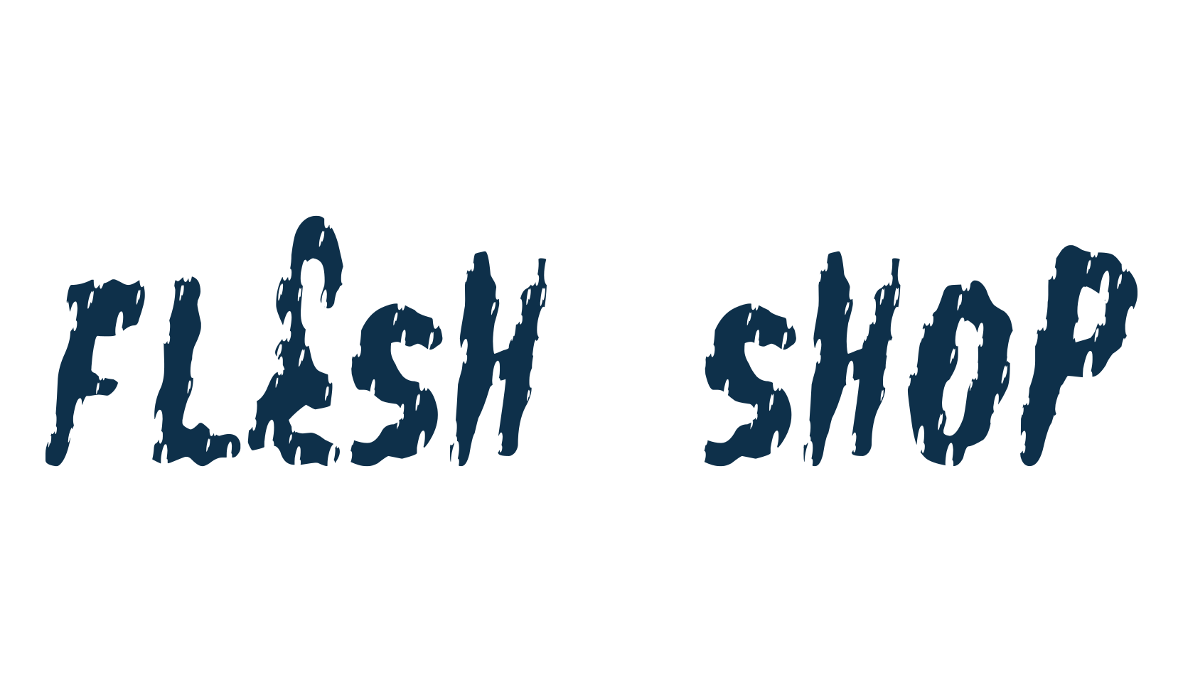 Flesh Shop, halloween font preview