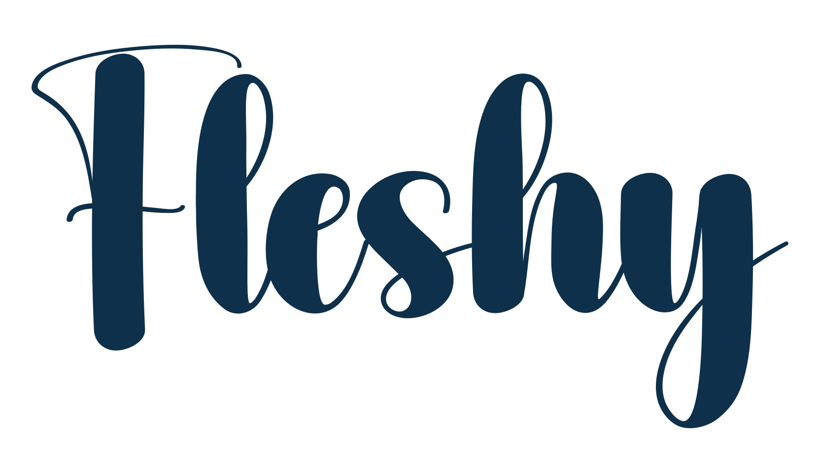Fleshy (fleshy-2), fancy decorative font preview