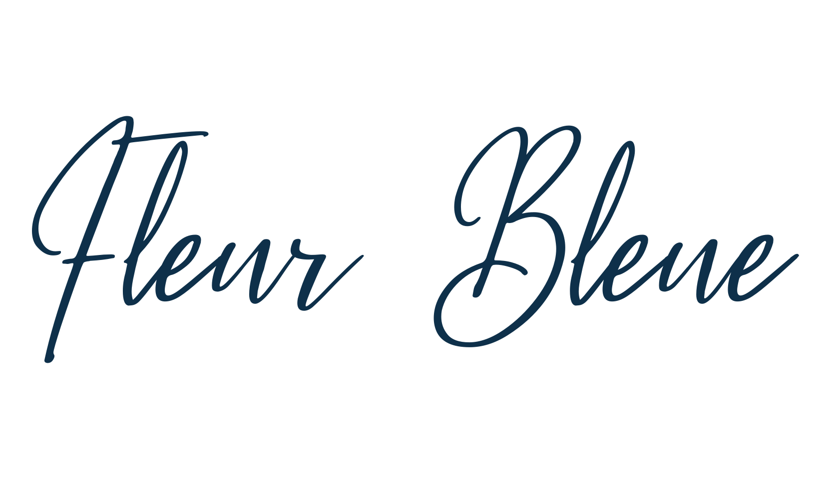 Fleur Bleue, handwriting font preview