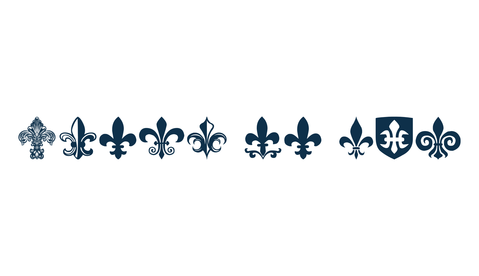 Fleur de Lis, display market font preview