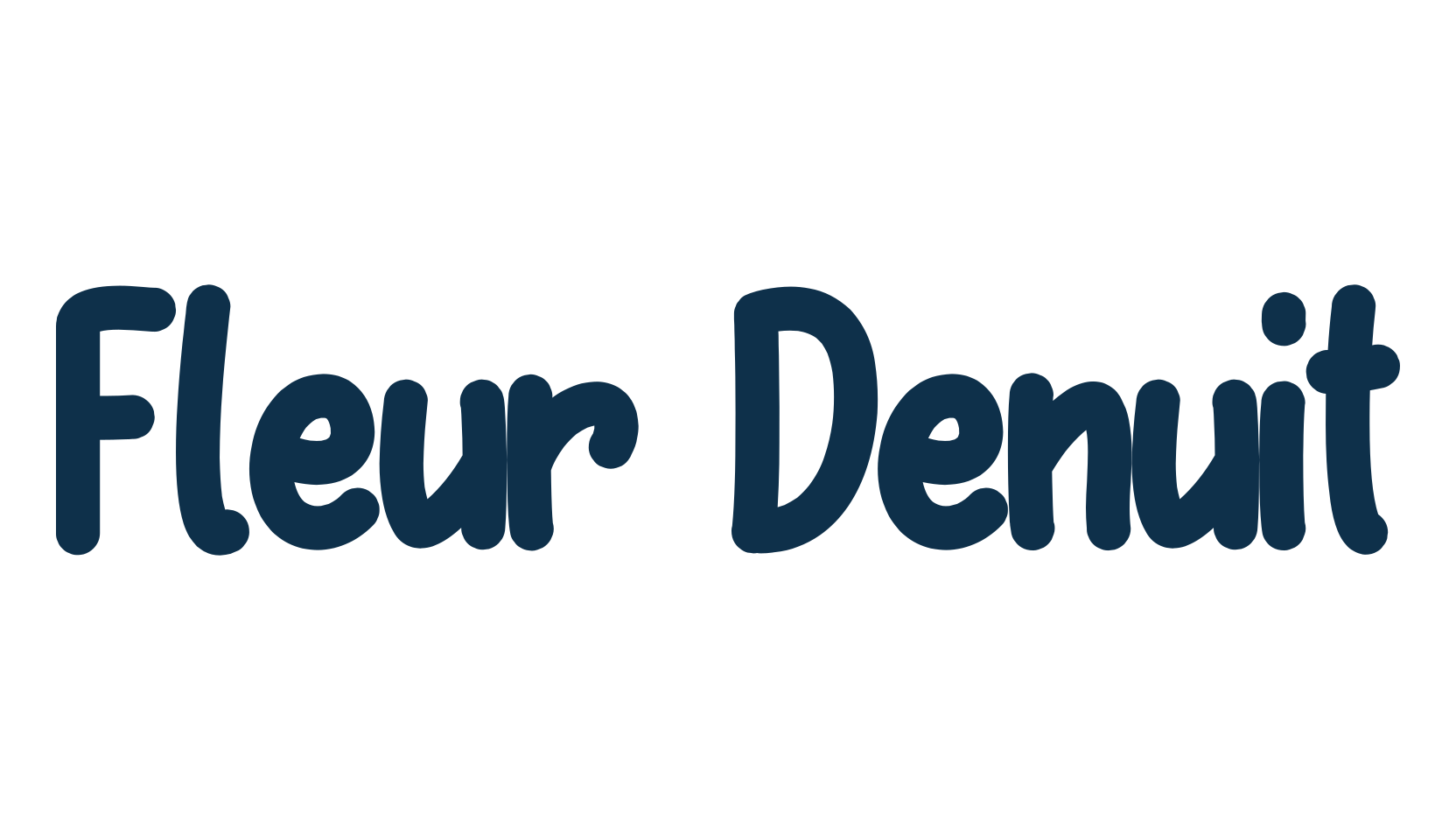 Fleur Denuit, handwriting font preview