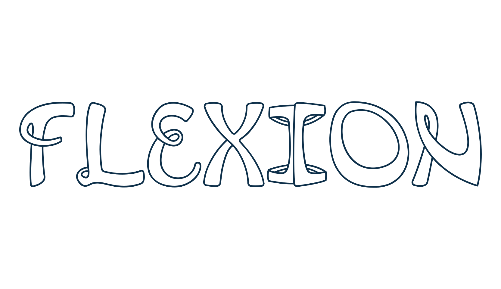 Flexion, fancy various decorative font preview