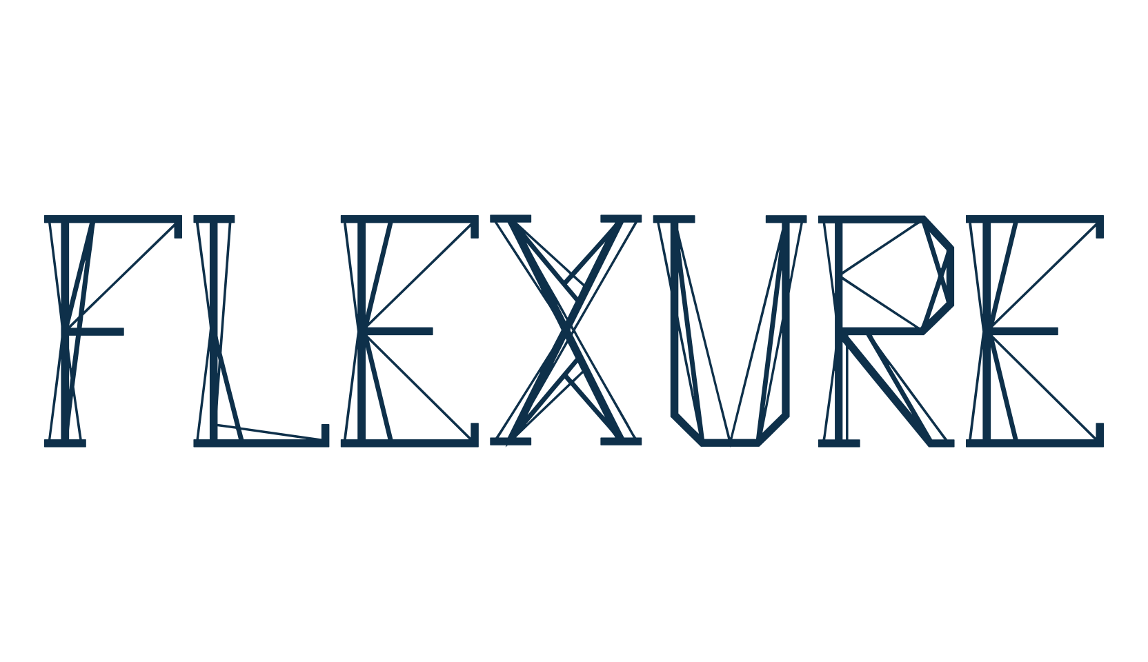 Flexure, fancy decorative font preview