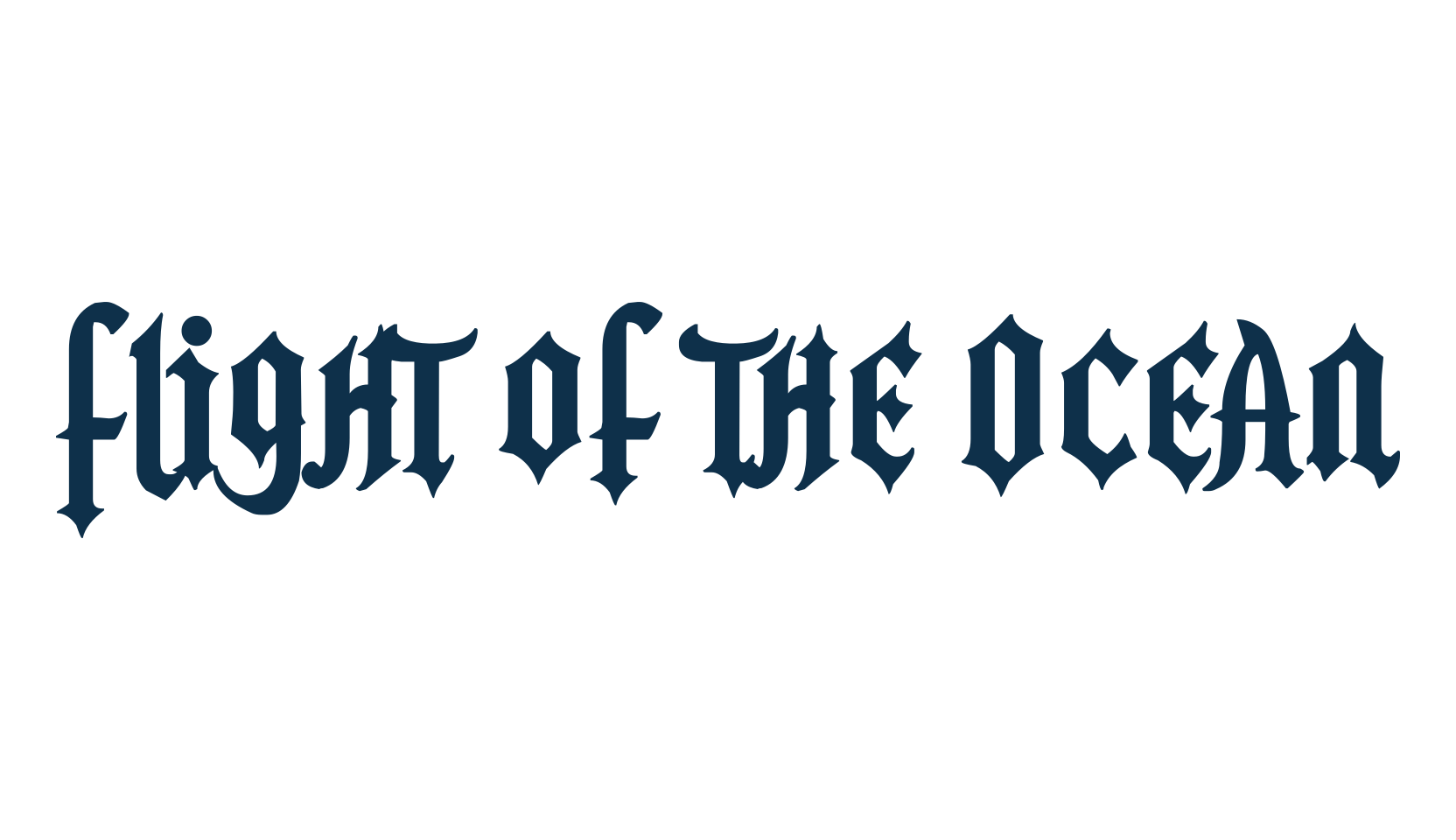 Flight of the Ocean, gothic modern font preview