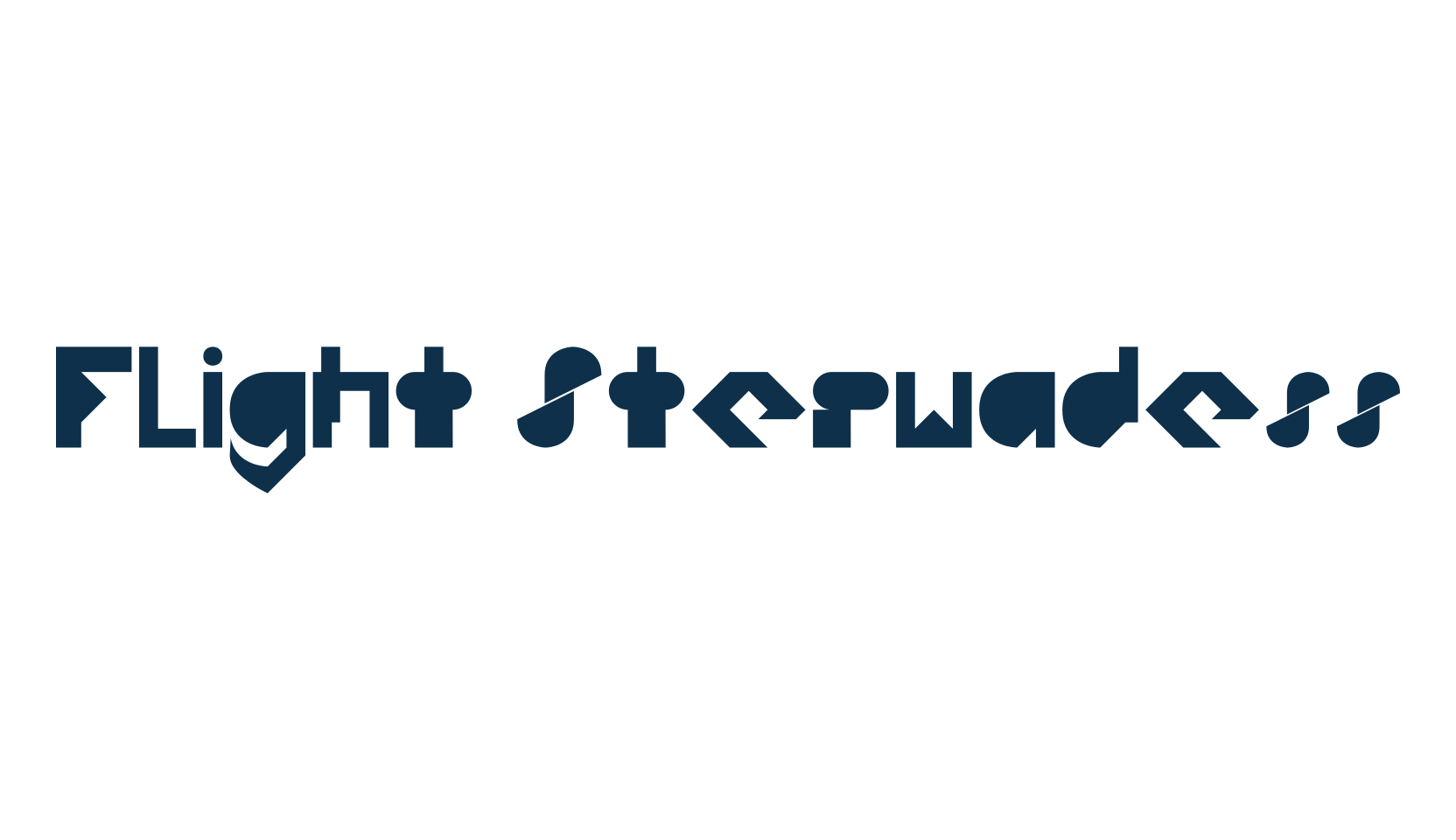 Flight Sterwadess, fancy various techno sci-fi font preview