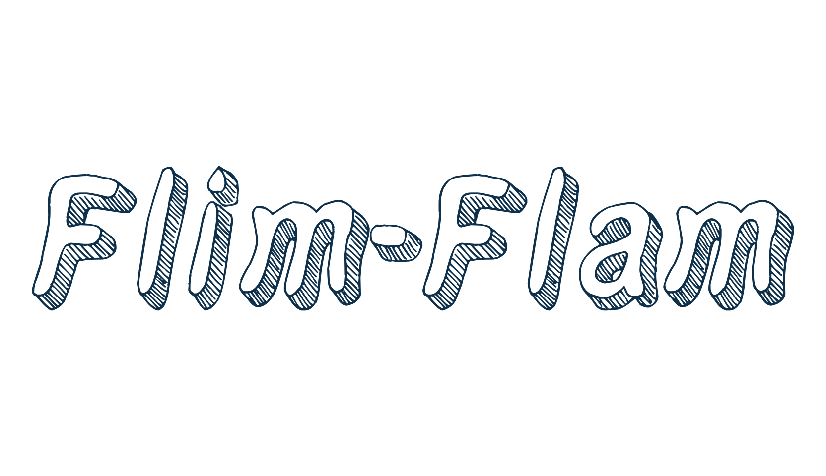 Flim-Flam, cartoon font preview