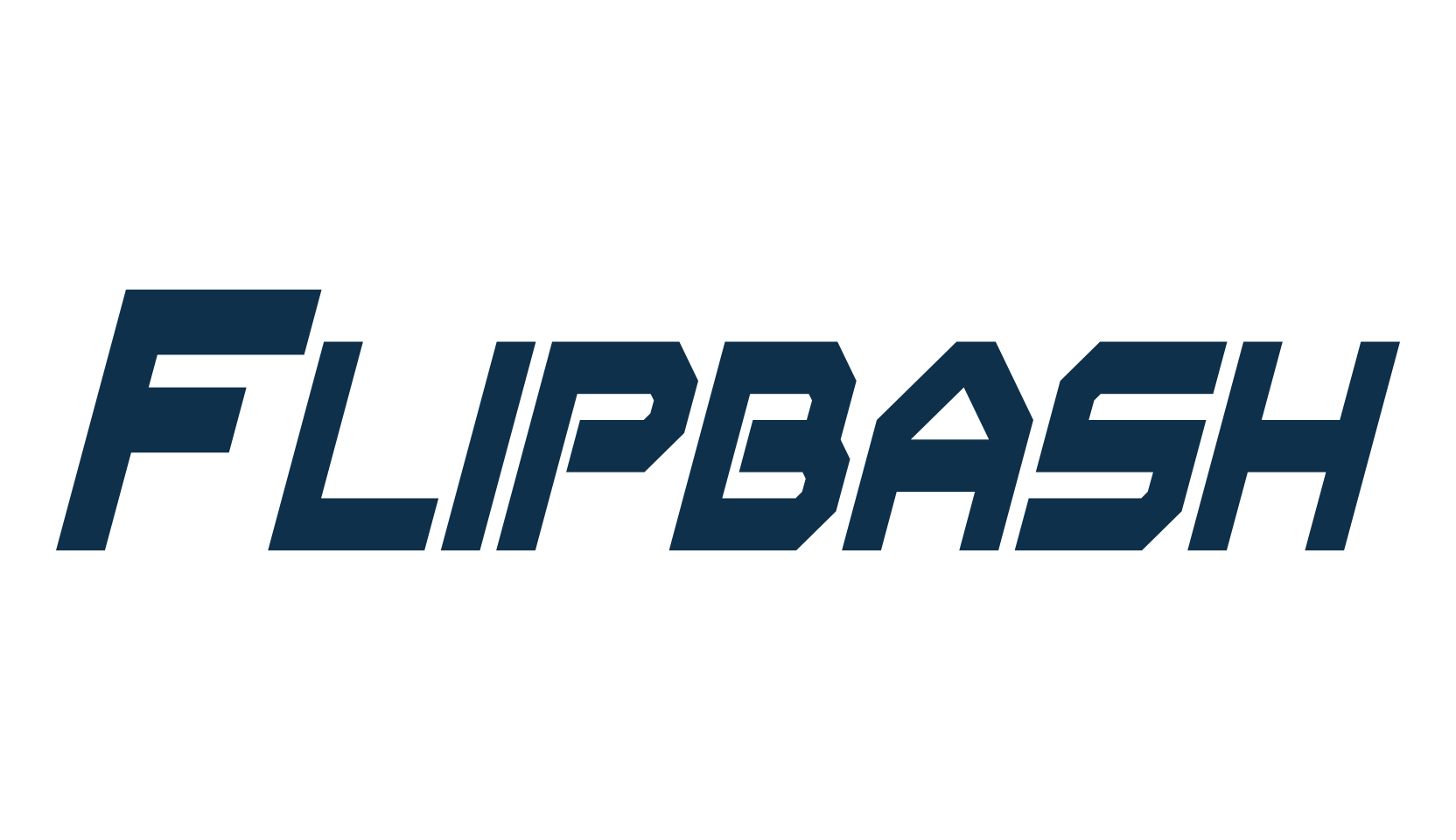 Flipbash, techno square sci-fi font preview
