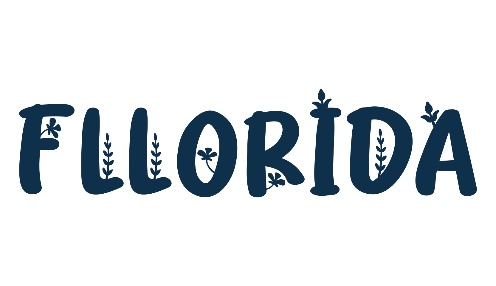Fllorida, decorative font preview