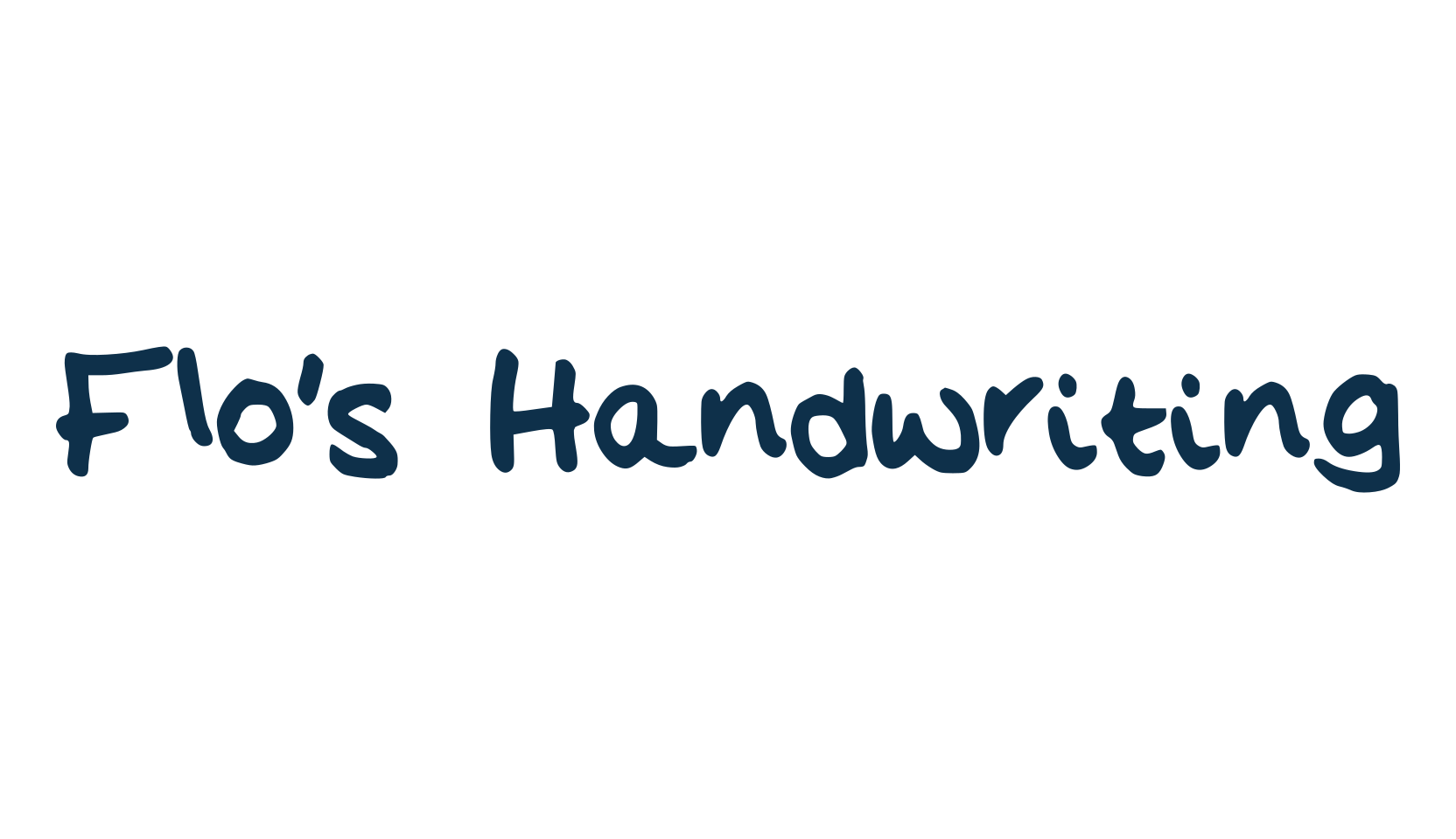 Flo's Handwriting, script handwritten fancy decorative calligraphy font preview