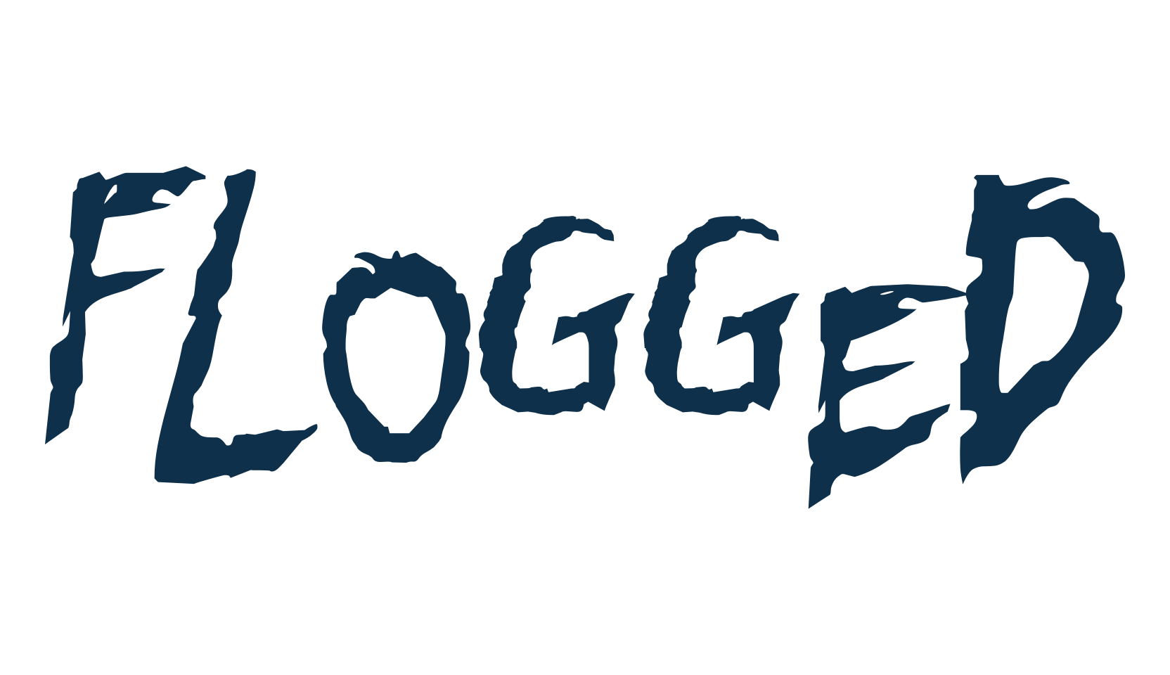 Flogged, trash font preview