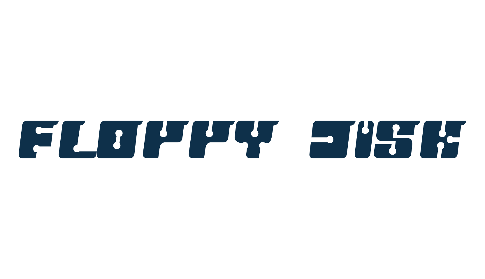 Floppy Disk (floppy-disk), fancy decorative font preview