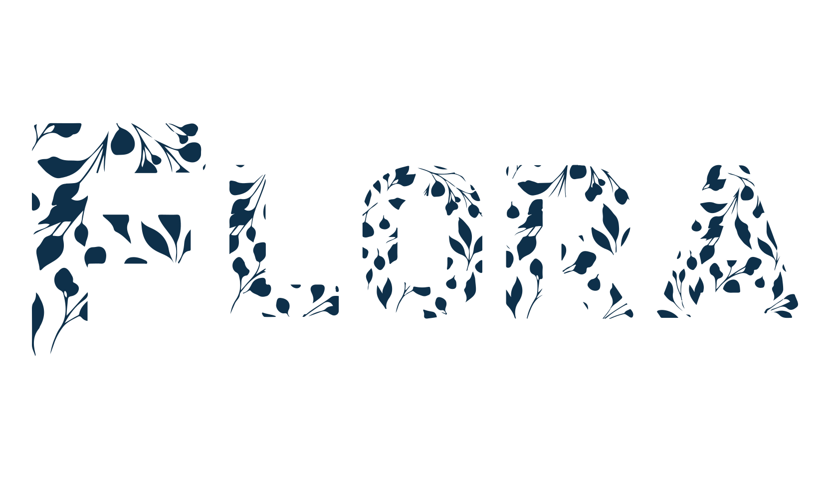 Flora, decorative font preview