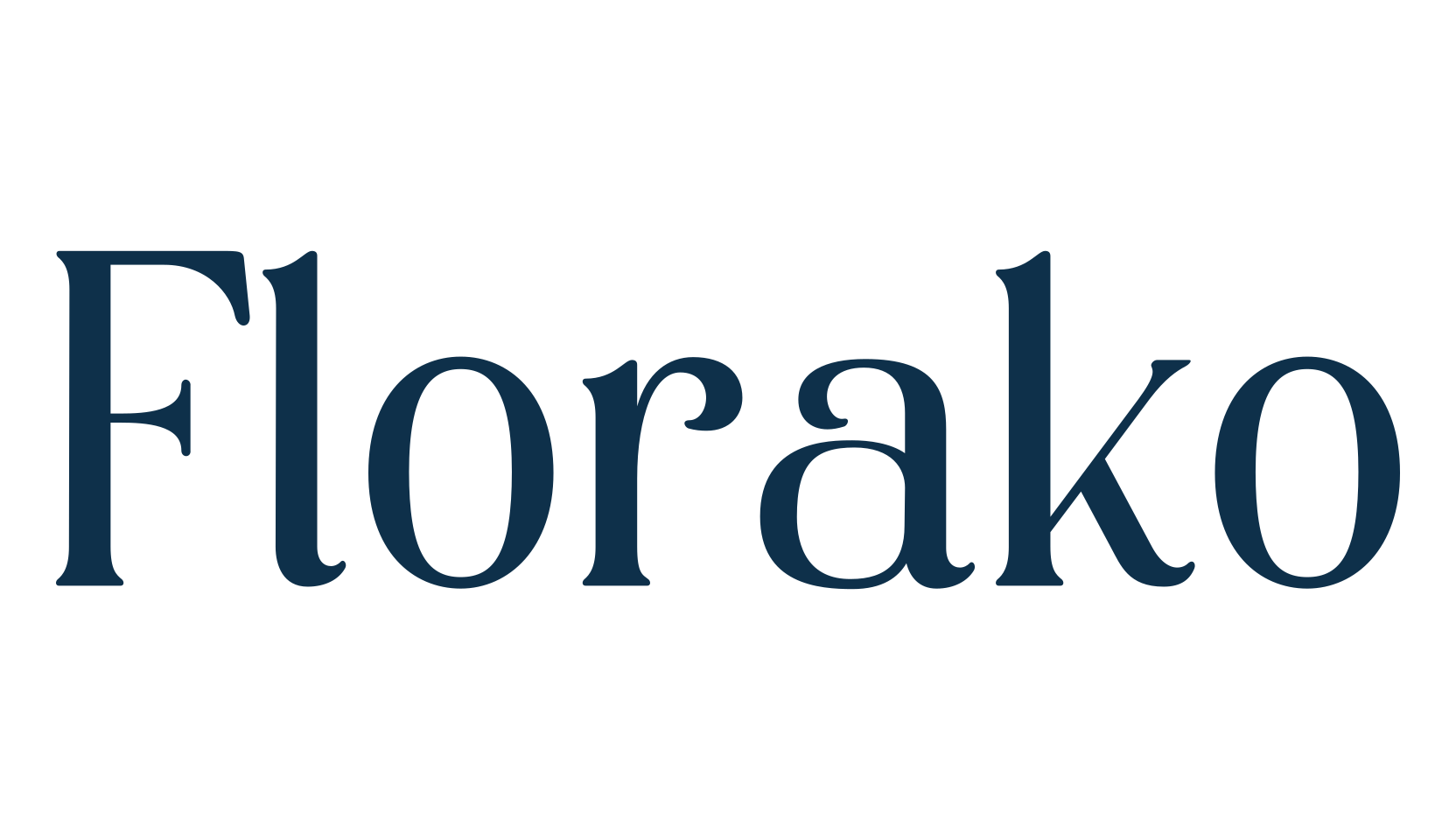 Florako, serif font preview