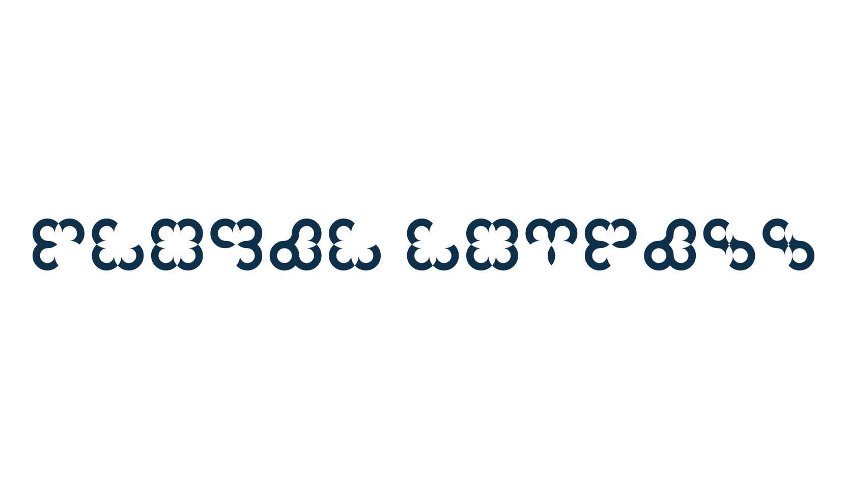 Floral Compass, fancy decorative font preview