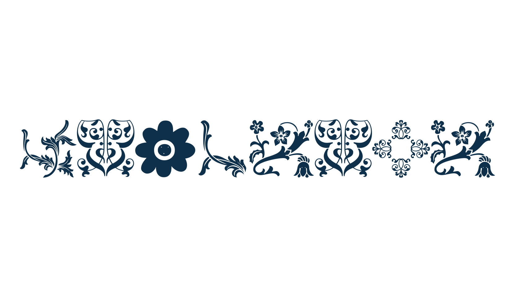 Floralia, fancy decorative font preview
