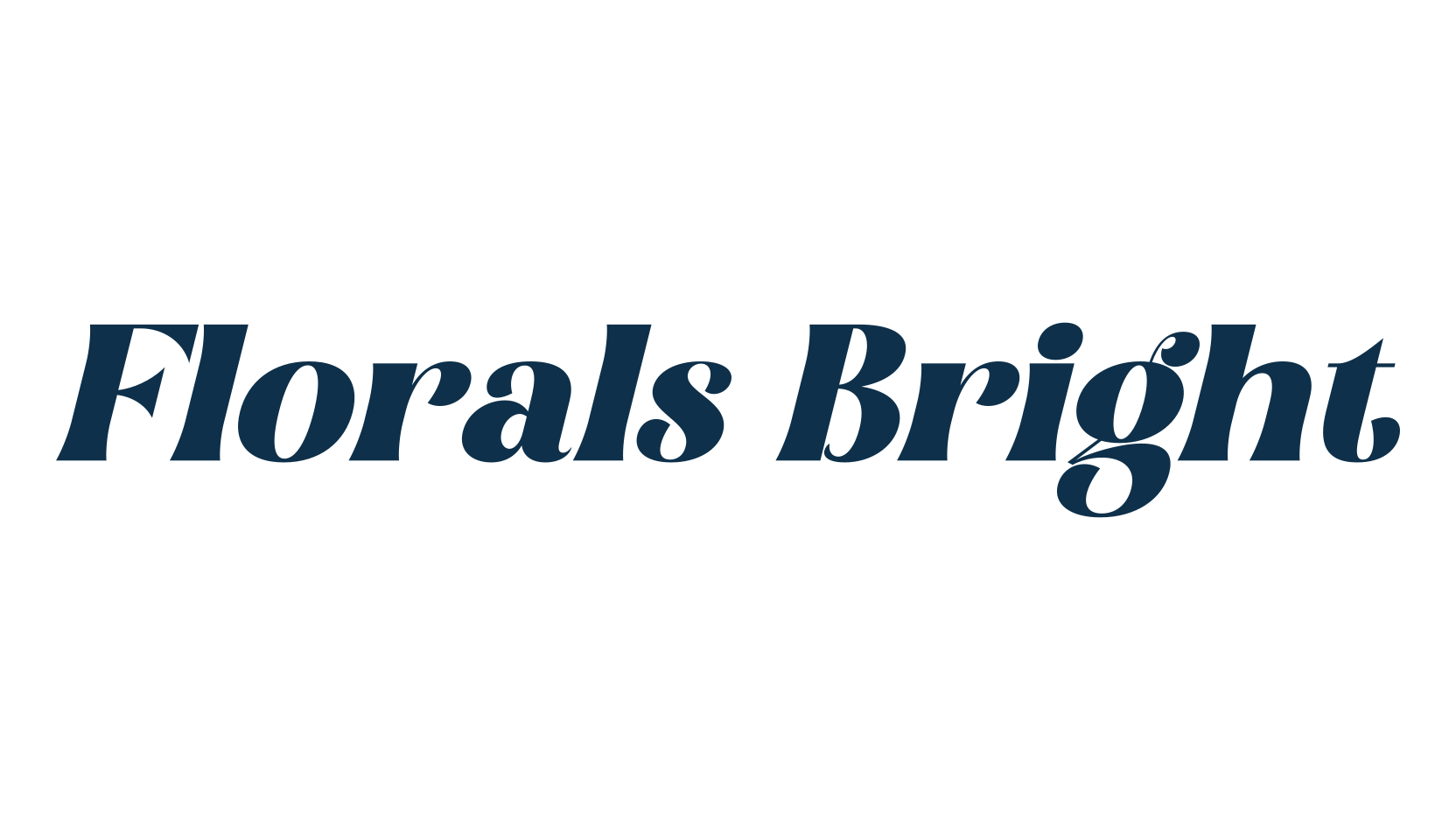 Florals Bright, retro font preview