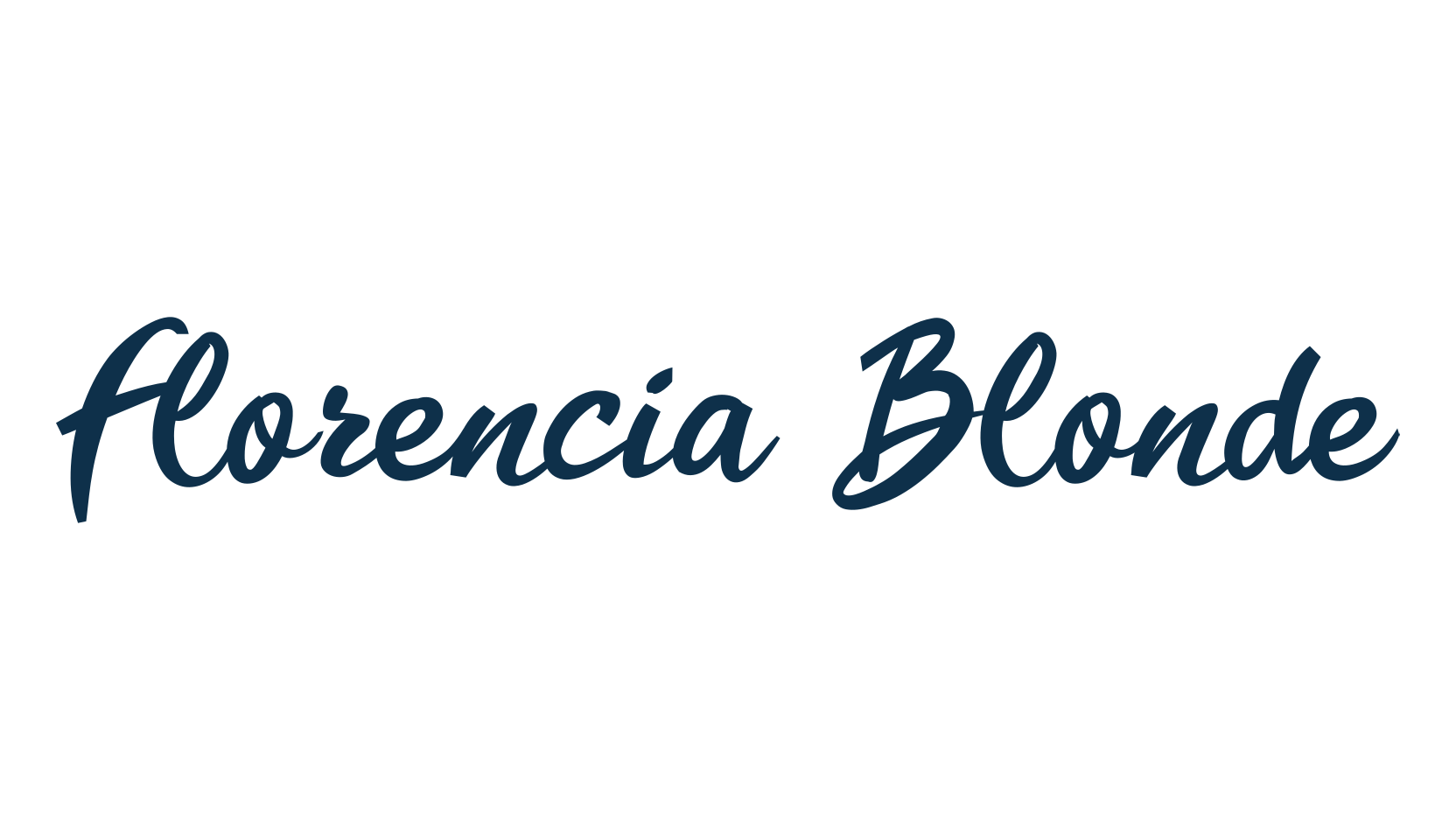 Florencia Blonde, script brush fancy decorative calligraphy font preview
