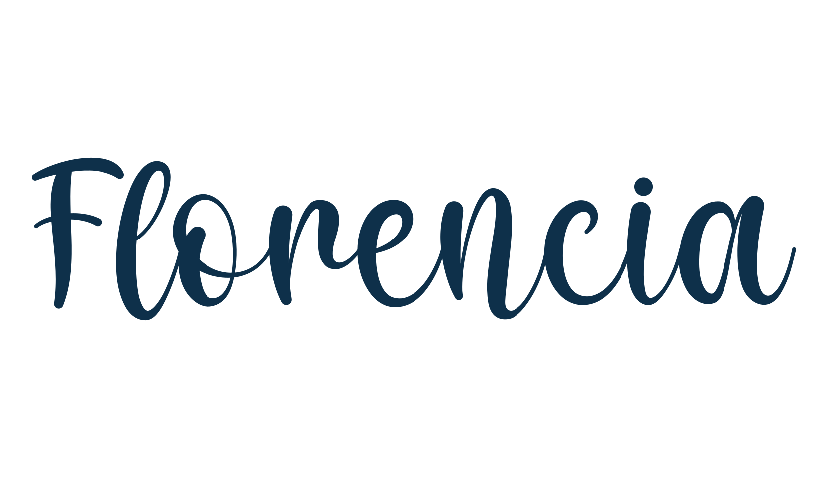 Florencia, script calligraphy fancy decorative font preview