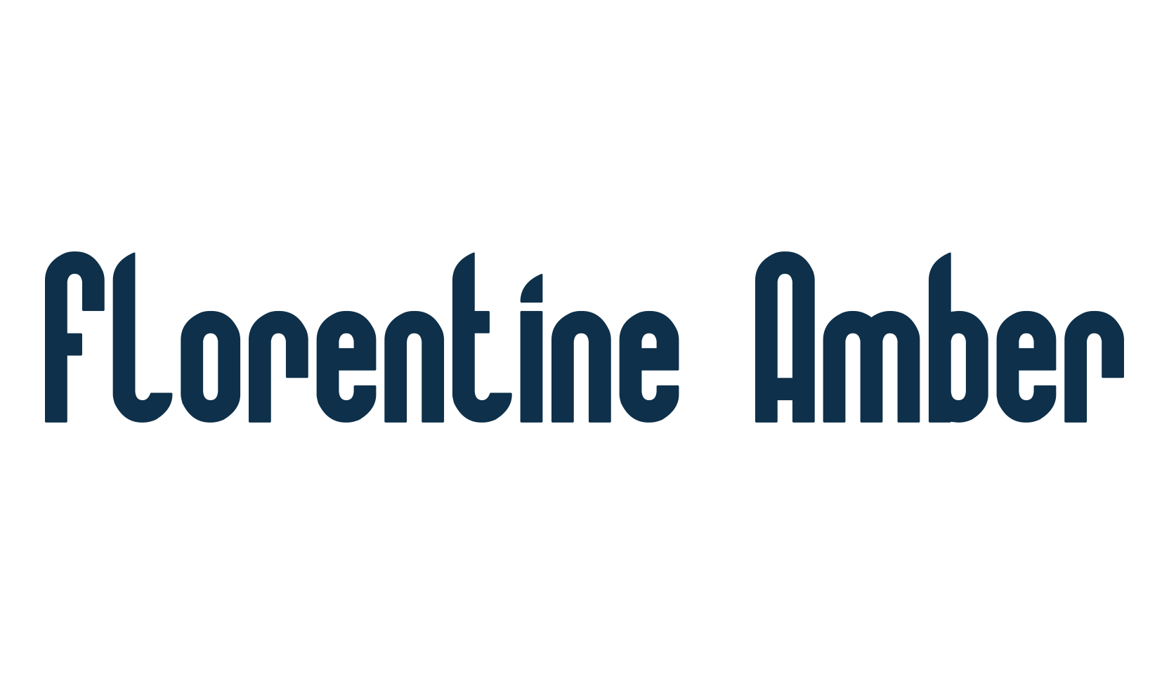 Florentine Amber, fancy various basic font preview