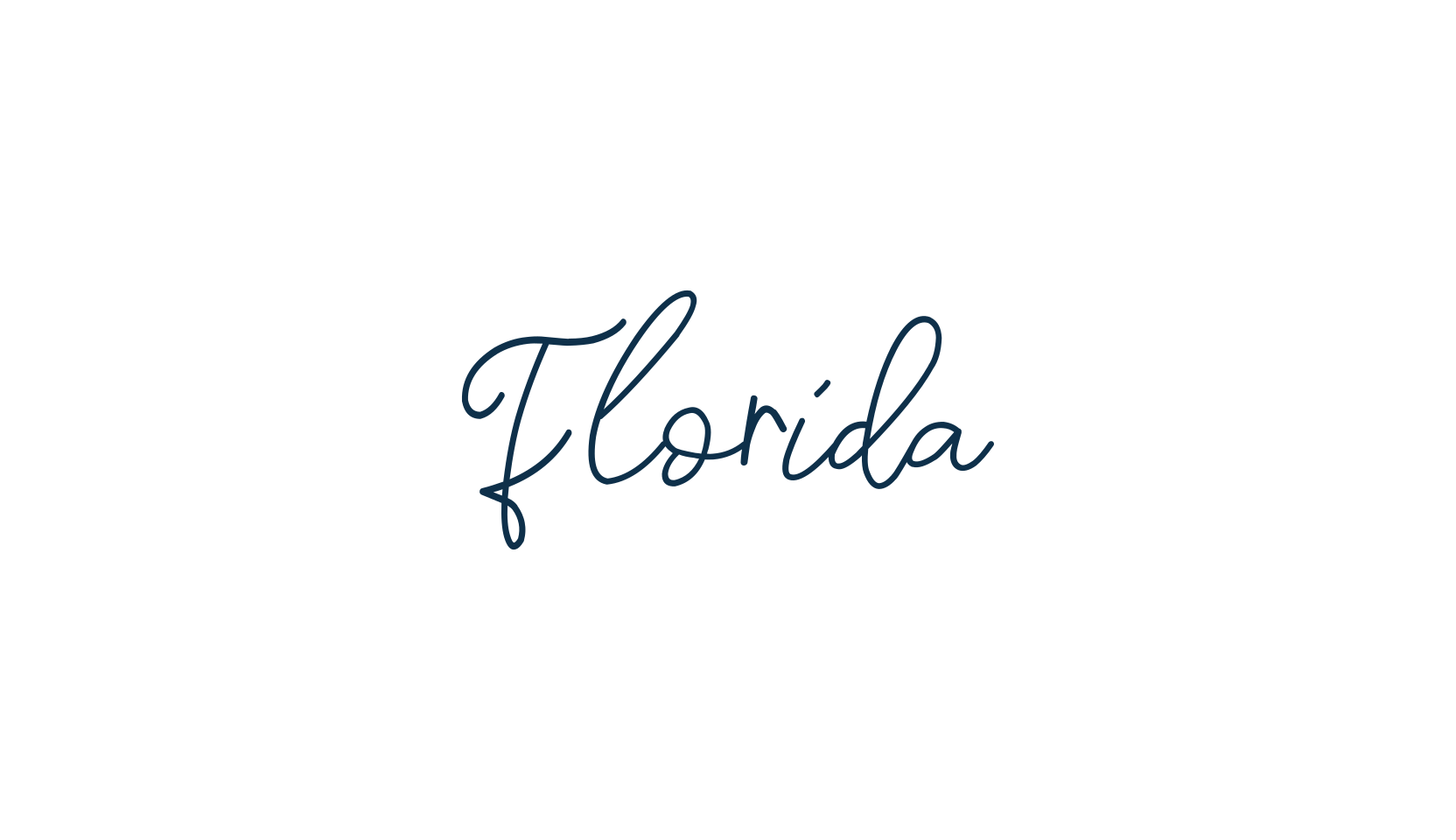 Florida (florida-3), handwriting font preview
