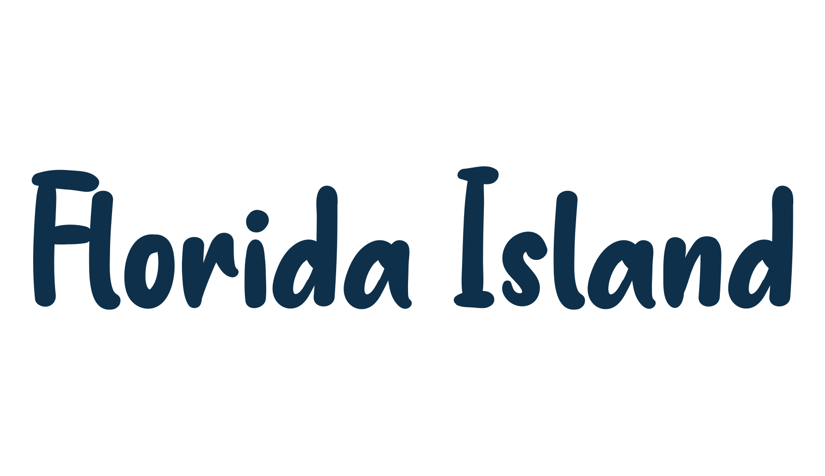 Florida Island, fancy decorative font preview