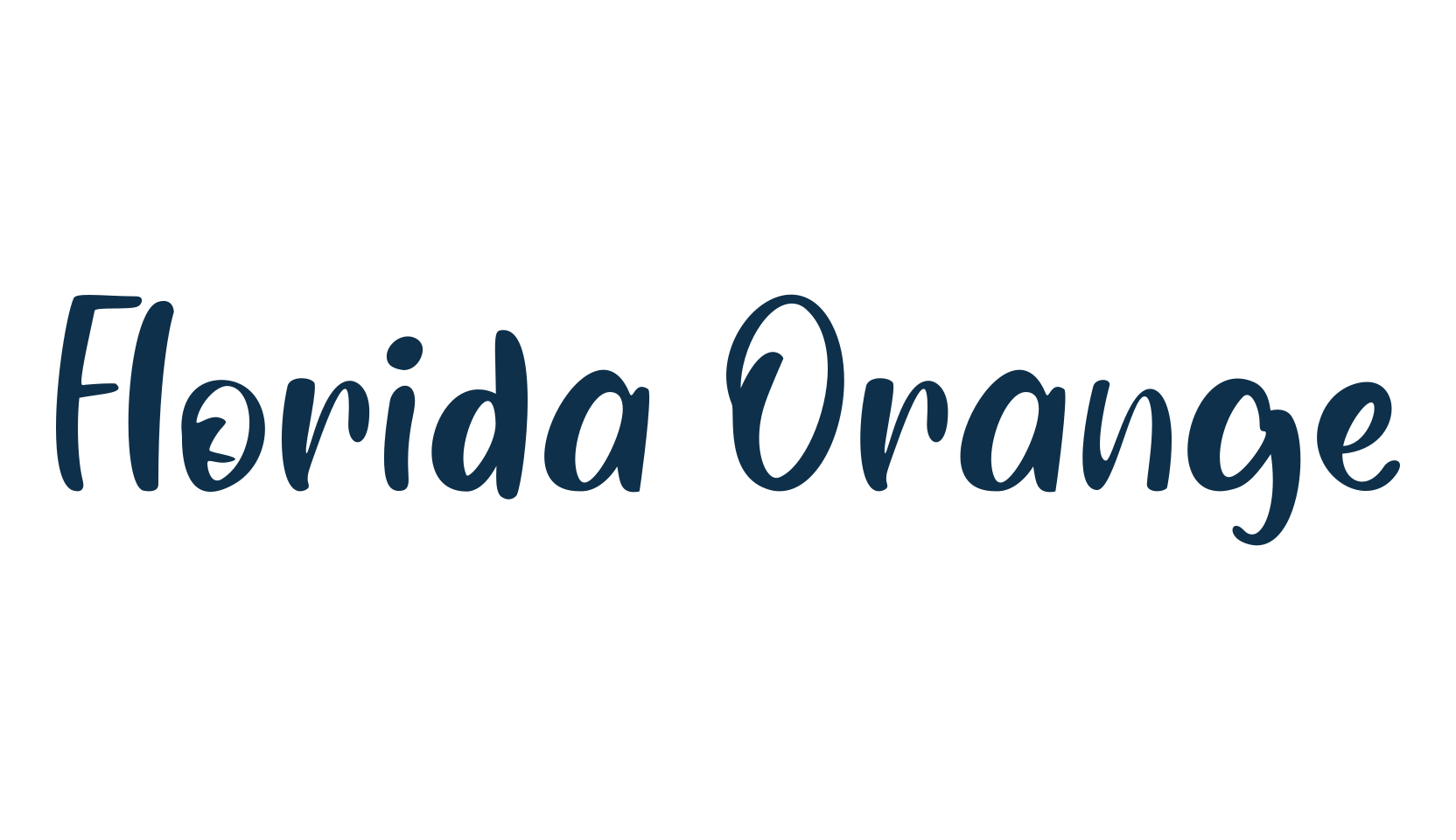 Florida Orange, cartoon font preview