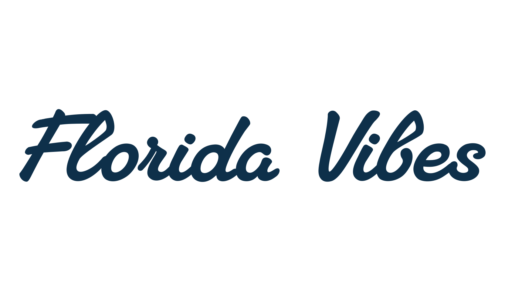 Florida Vibes, fancy various decorative script calligraphy font preview