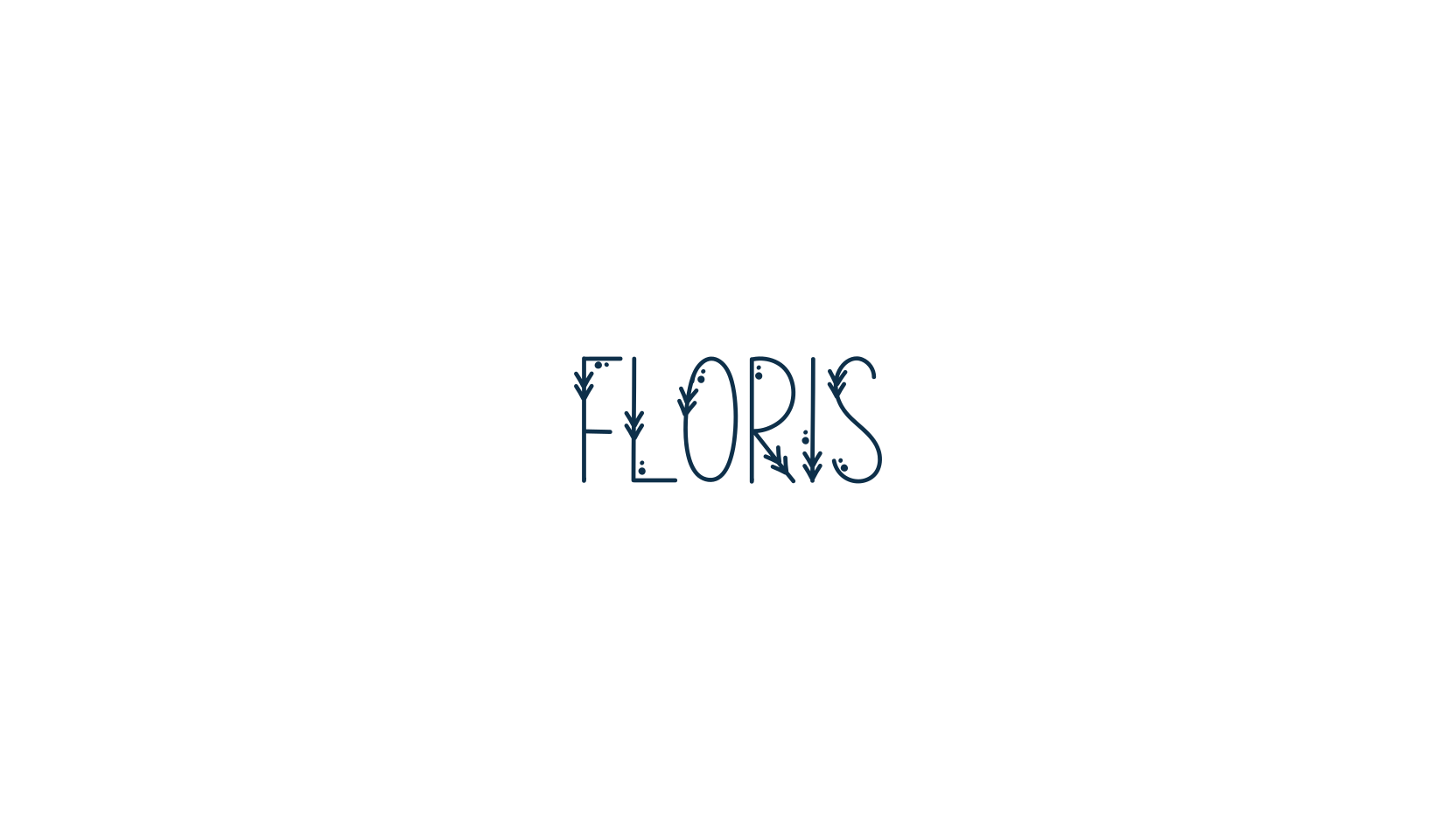Floris, decorative font preview