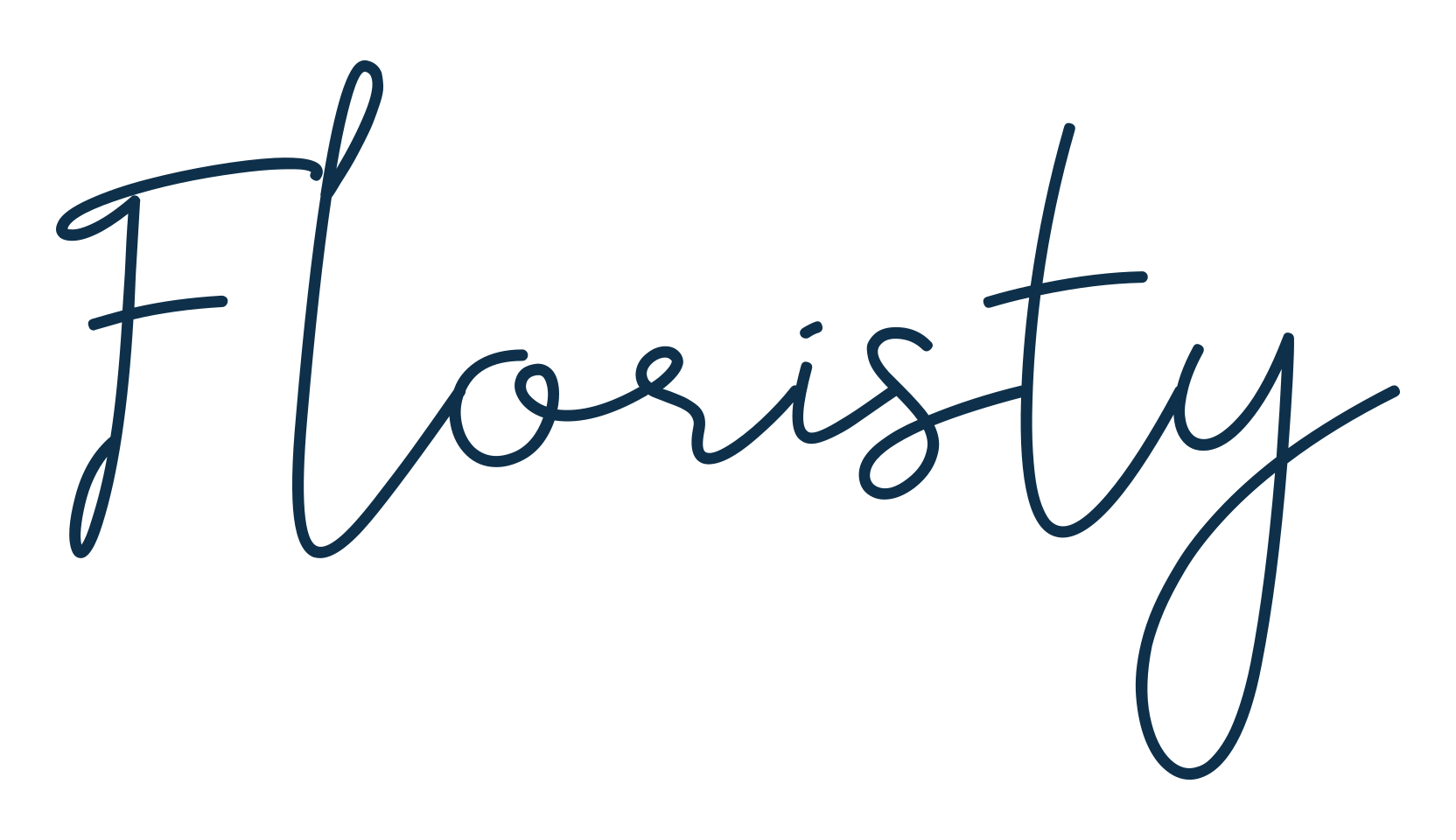Floristy, script handwritten fancy decorative calligraphy font preview