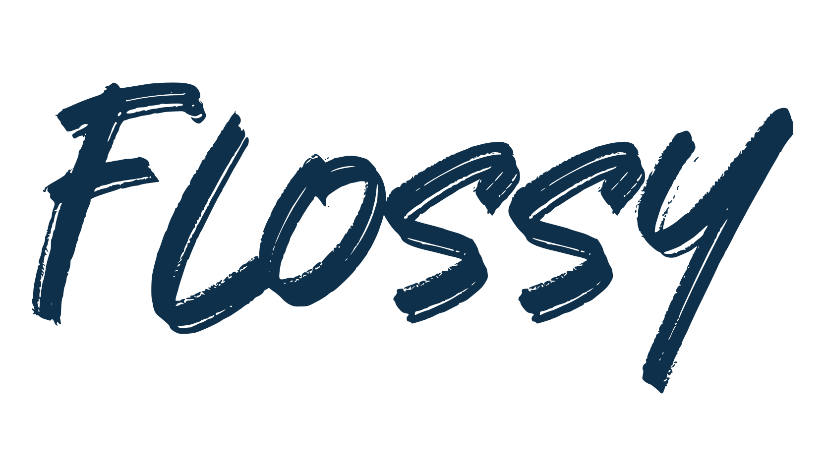 Flossy, script brush fancy decorative calligraphy font preview