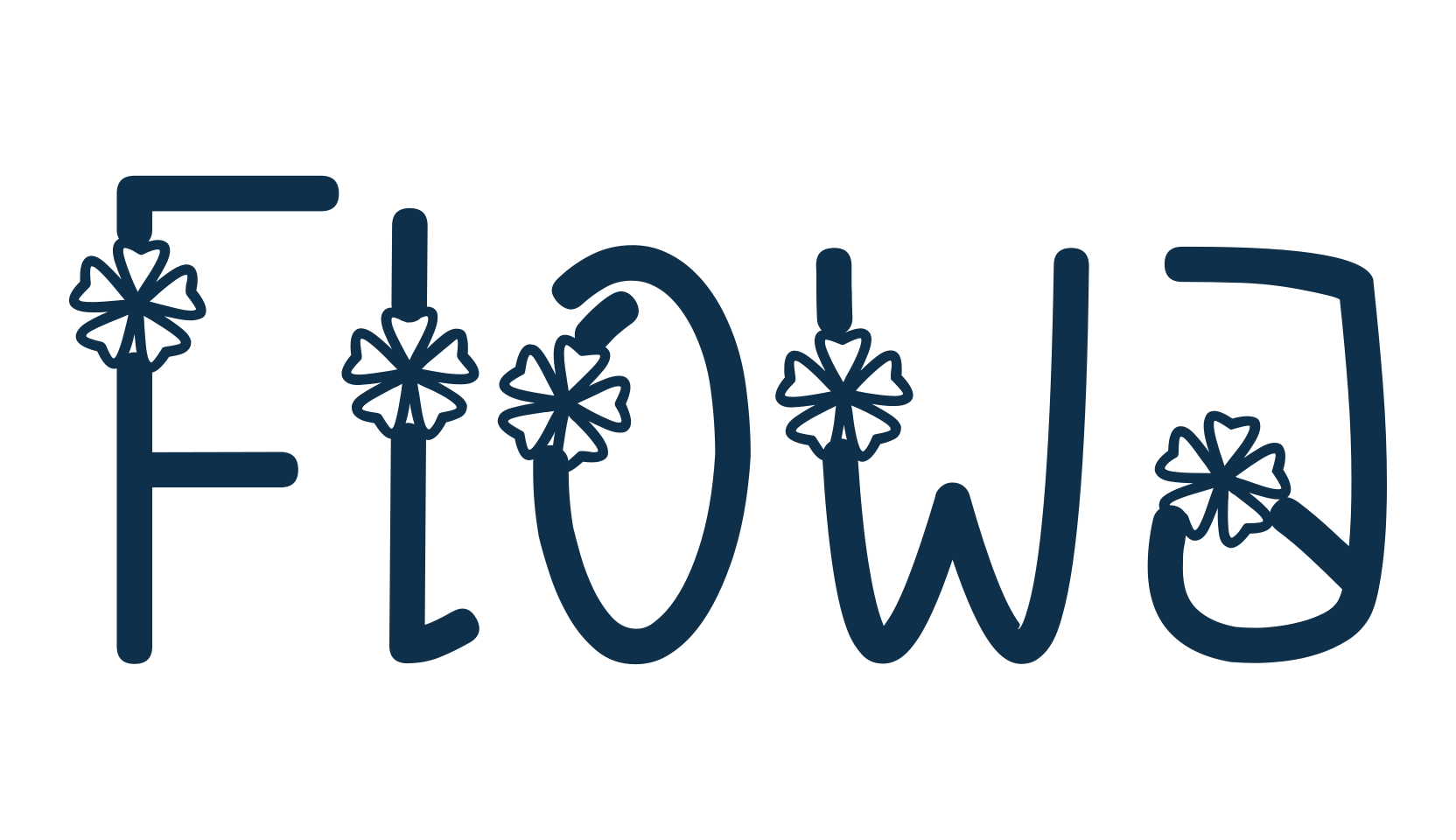 Flowa, fancy decorative font preview