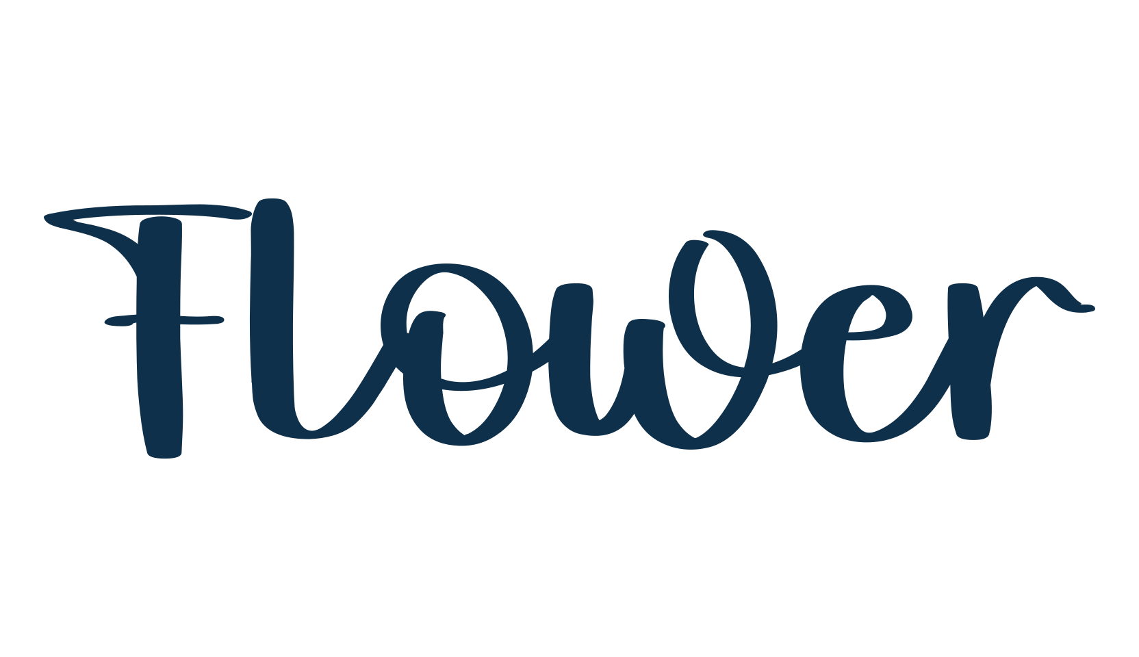 Flower (flower-3), script handwritten fancy decorative calligraphy font preview
