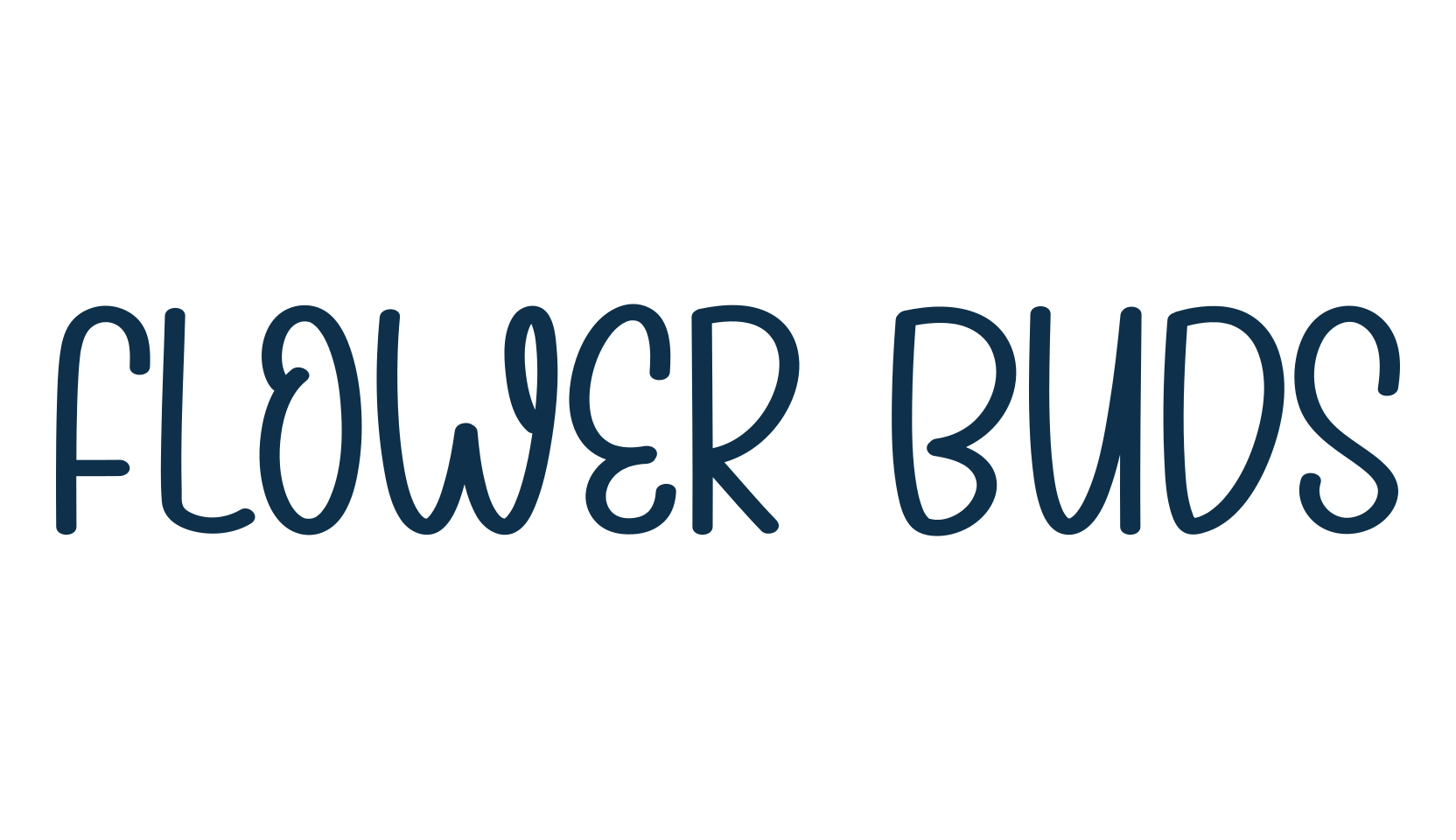 Flower Buds, fancy various decorative script calligraphy font preview