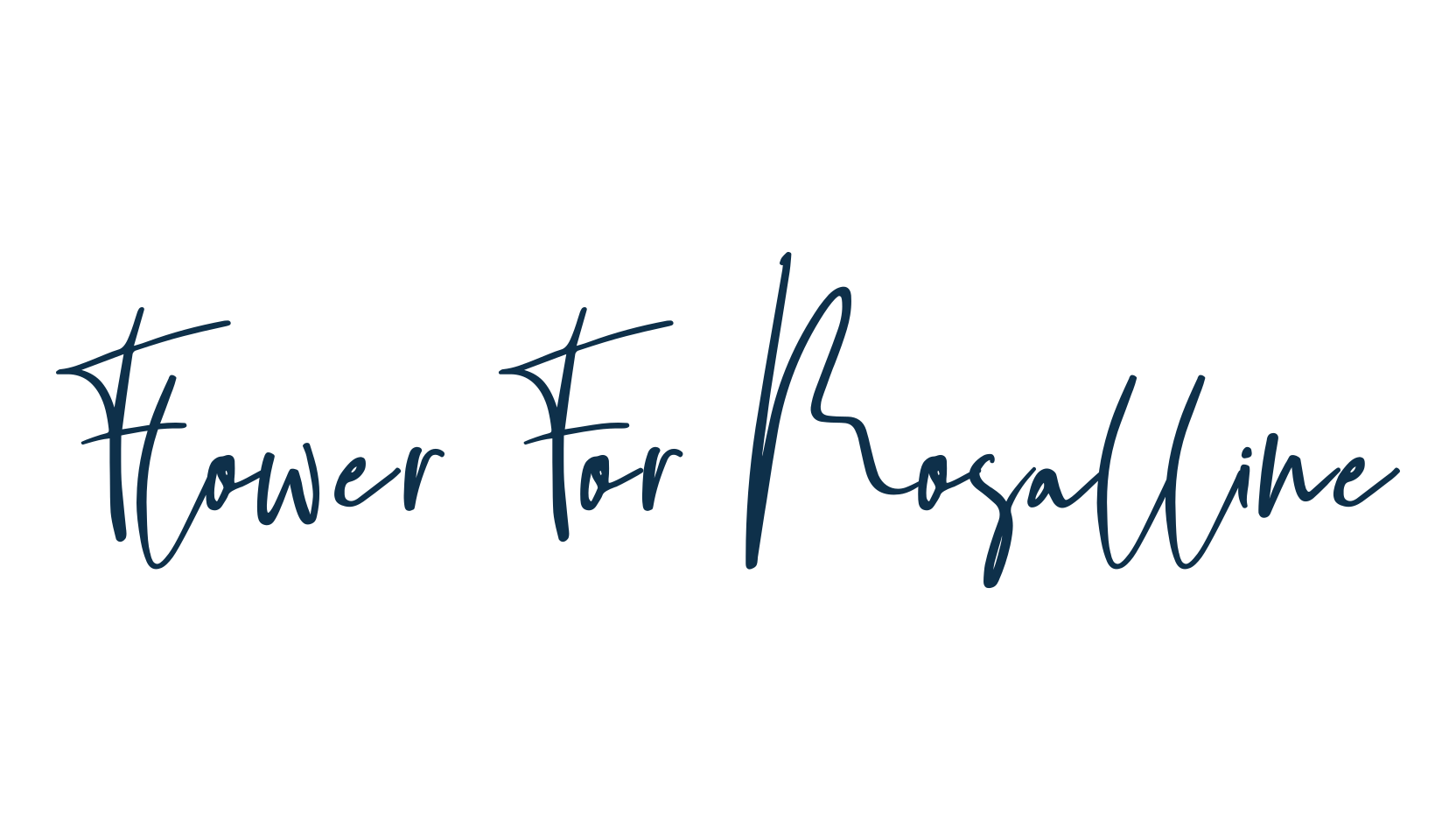 Flower For Rosalline, script handwritten fancy decorative calligraphy font preview