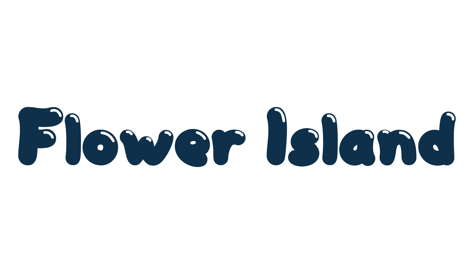 Flower Island, fancy groovy decorative font preview