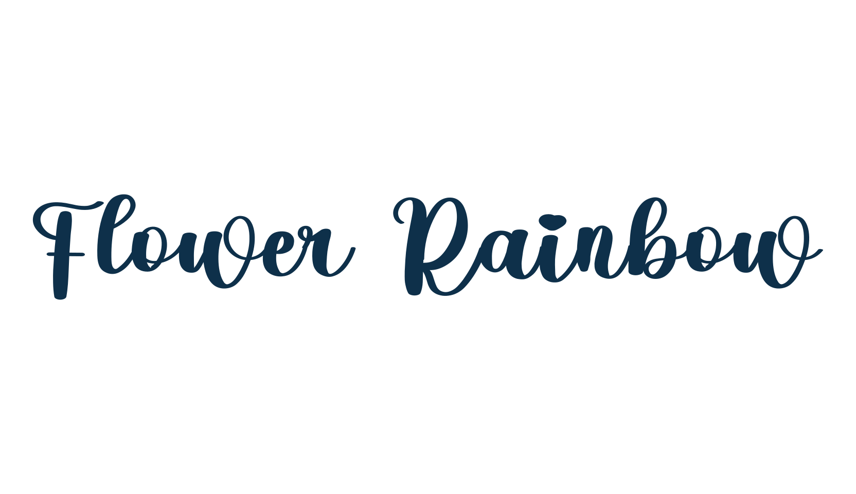 Flower Rainbow, display market font preview