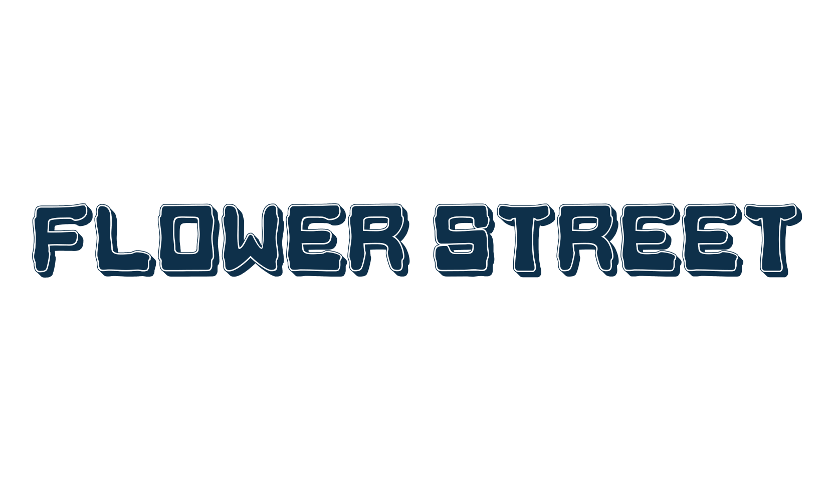 Flower Street, fancy various decorative font preview