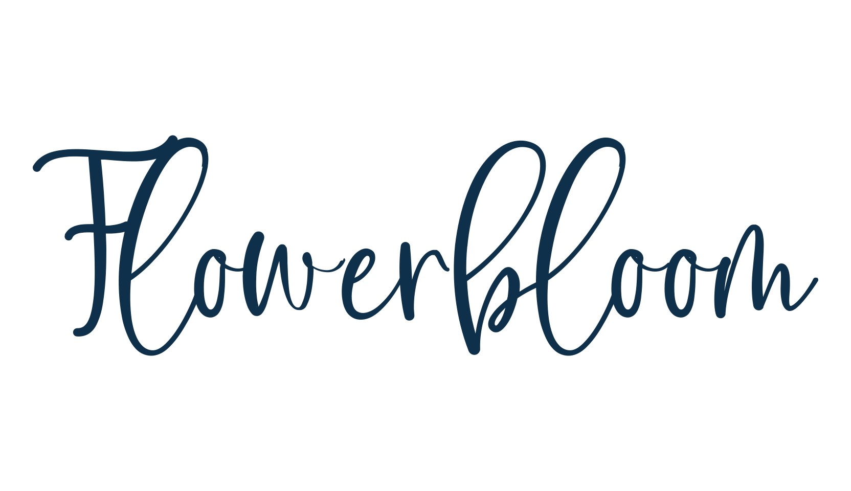 Flowerbloom, handwriting font preview