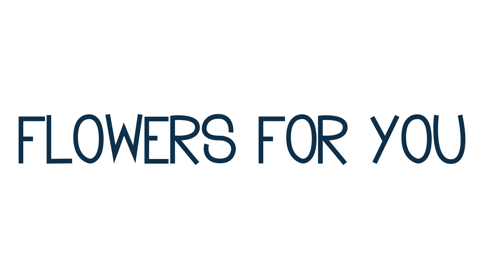 Flowers for you, fancy various decorative font preview