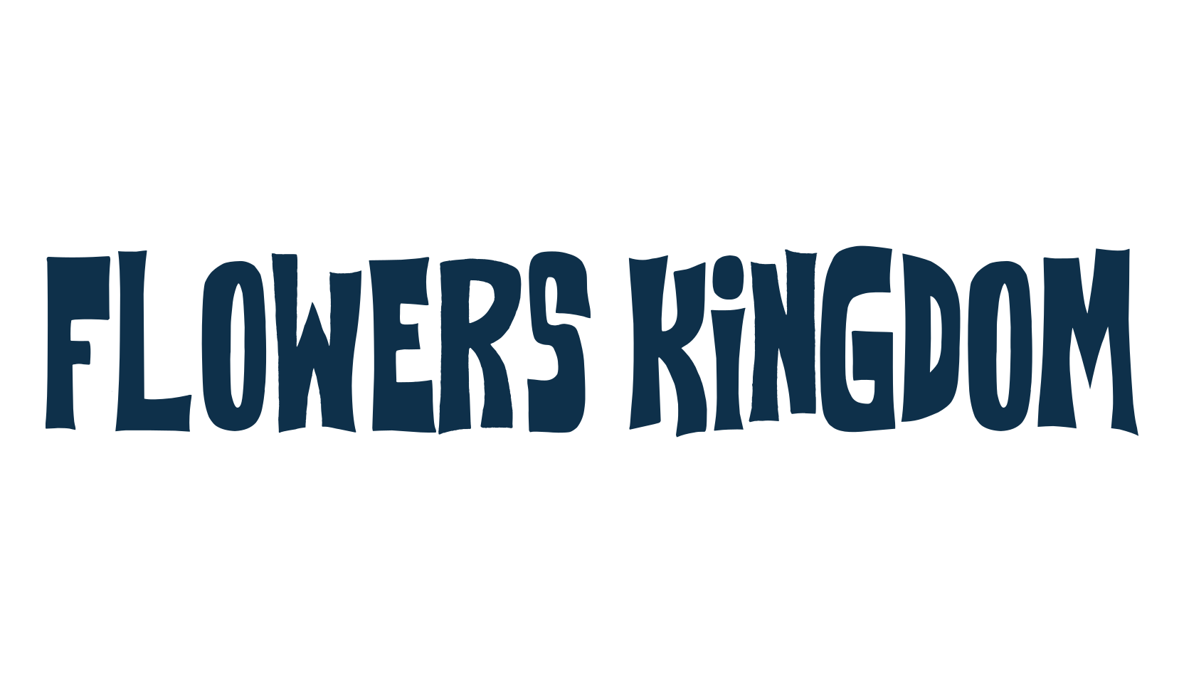 Flowers Kingdom, fancy groovy decorative font preview