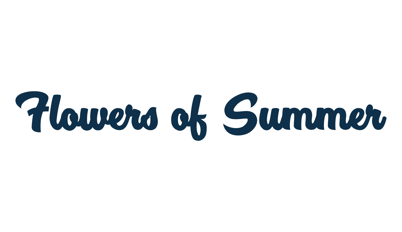 Flowers of Summer, fancy old school decorative script calligraphy font preview